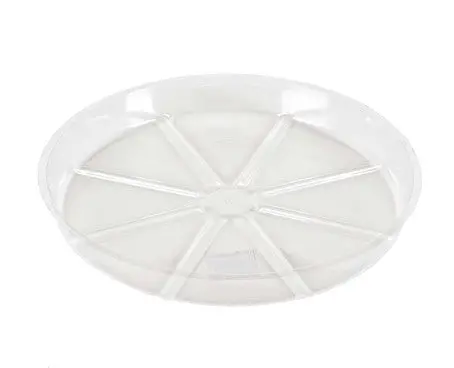 Gardener’s Blue Ribbon Clear Plant Saucer – Shatter-Resistant Drainage Tray