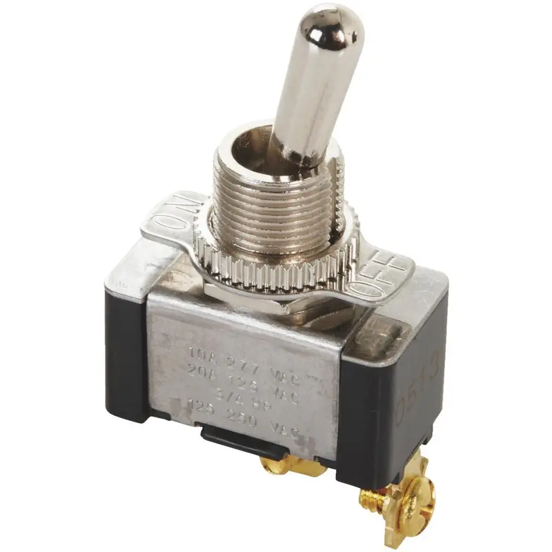 Gardner Bender Heavy-Duty Toggle Switch – SPST, Two-Screw Mounting