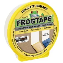 Gentle Adhesion Yellow Painter’s Tape – 1.41″ × 60 Yards