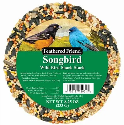 Global Harvest Feathered Friend Songbird Snack Stack – Wild Bird Food Blend