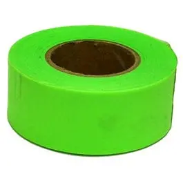 Glow-in-the-Dark Lime Green Flagging Tape – 150-Foot Roll