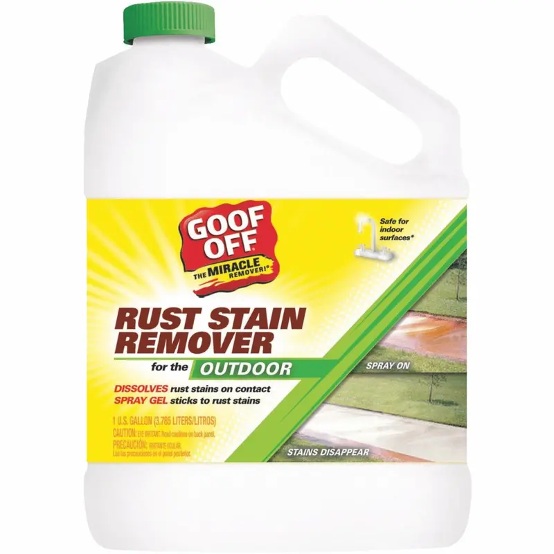 Goof Off Rust Stain Remover – 1-Gallon Formula for Concrete and Surfaces