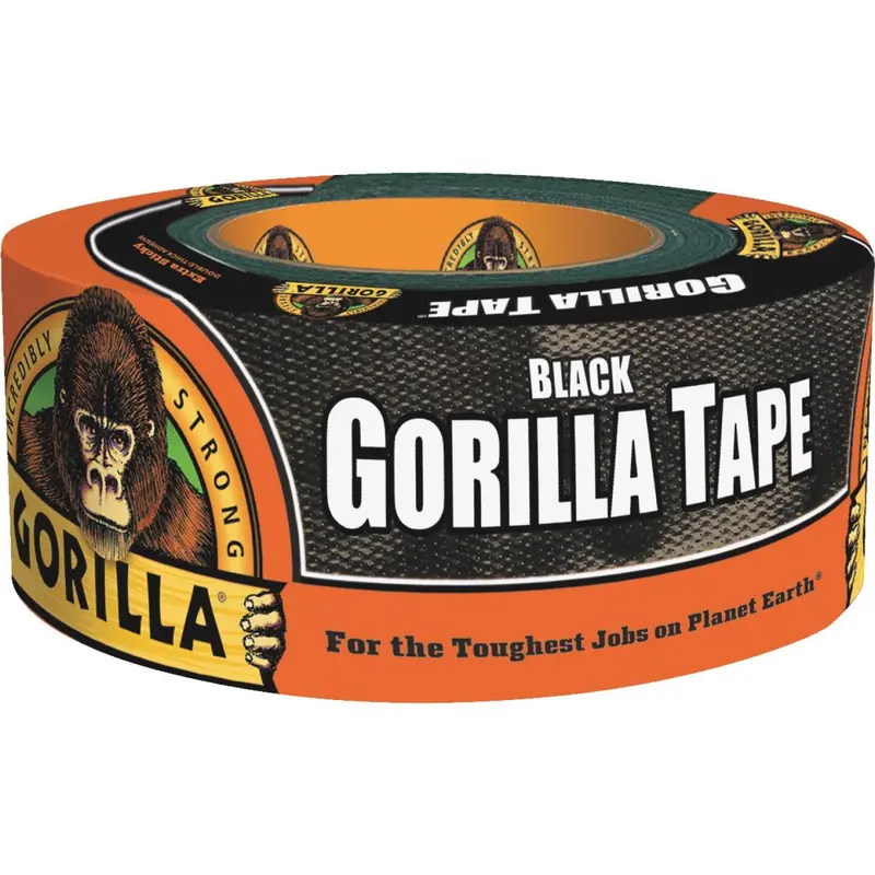Gorilla Heavy-Duty Duct Tape – 1.88 in × 12 yd, Black