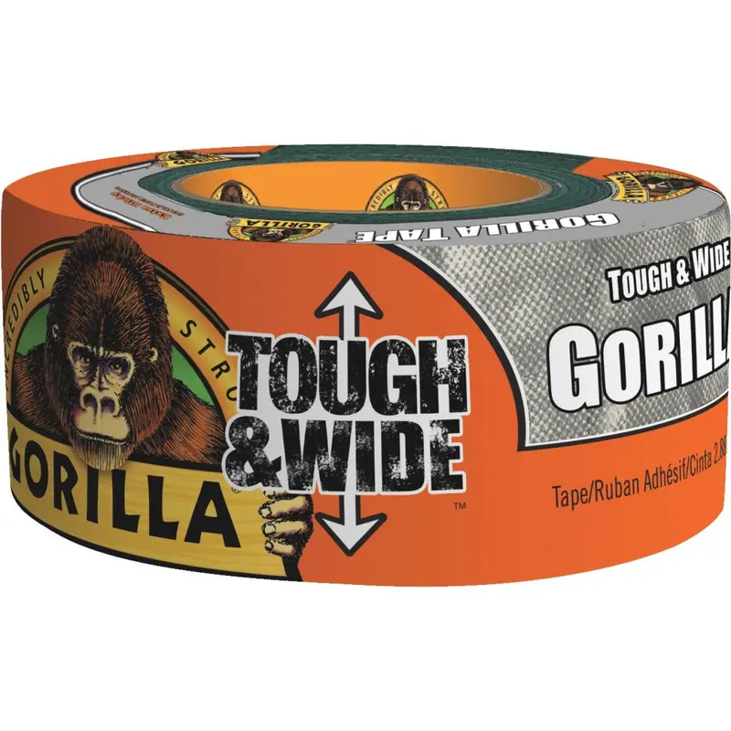 Gorilla Heavy-Duty Silver Duct Tape – 2.88 in x 30 yd Tough & Wide Roll