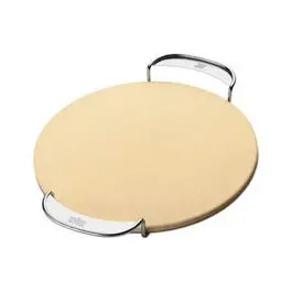 Gourmet BBBQ Pizza Stone – 14-Inch Round Ceramic Baking & Grilling Plate