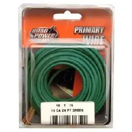 Green 16-Gauge Primary Electrical Wire – 24-Foot Spool