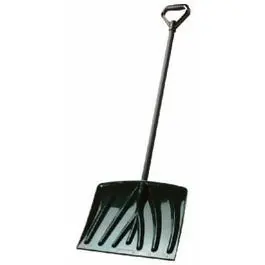 Green Polyethylene Snow Shovel – 18-Inch, Ergonomic D-Grip Handle