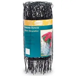 Green Round-Top Vinyl Garden Fence – 14-Inch Height × 20-Foot Roll