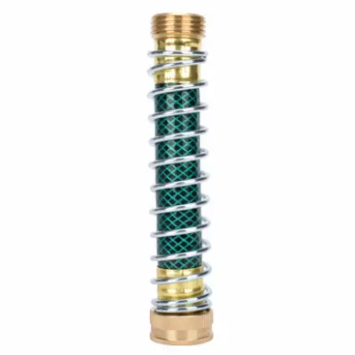 Green Thumb Brass Faucet Extension with Kink-Resistant Hose Protector