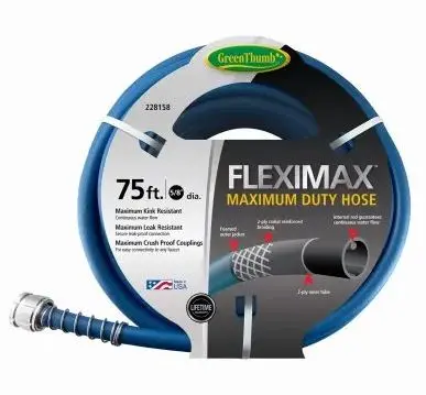 Green Thumb FLEXIMAX Max-Duty Garden Hose – Reinforced Kink-Resistant Design