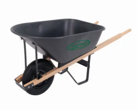 Green Thumb Heavy-Duty Steel Wheelbarrow – Reinforced Tray Design
