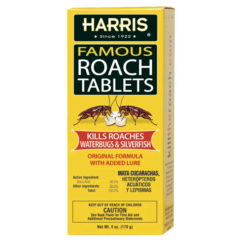 Harris Boric Acid Roach Control Tablets – Odorless Pest Elimination