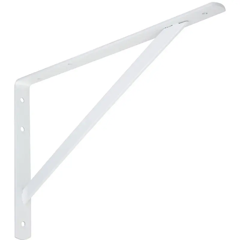 Heavy-Duty 16-Inch White Steel Shelf Bracket – National 111 Super Strength Support