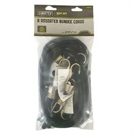 Heavy-Duty Assorted-Size Bungee Cord Set – 6 Pieces
