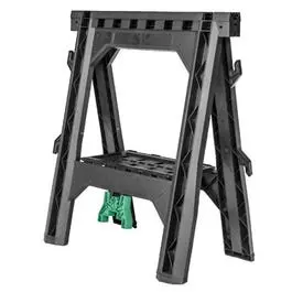 Heavy-Duty Folding Sawhorses (2-Pack) for Portable Work Support