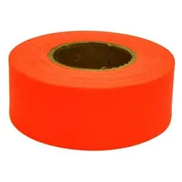 High-Visibility Glow Orange Flagging Tape – 150-Foot Roll