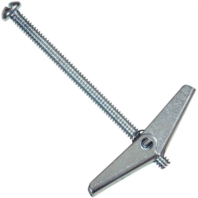 Hillman 1/4-Inch Round-Head Toggle Bolt — 4-Inch Hollow Wall Anchor