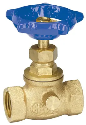 Homewerks Brass Threaded Stop-and-Waste Valve for Plumbing Systems