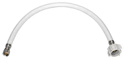 Homewerks Reinforced Polyvinyl Toilet Supply Line – 1/2″ FIP × 7/8″ Barb × 16″ Length