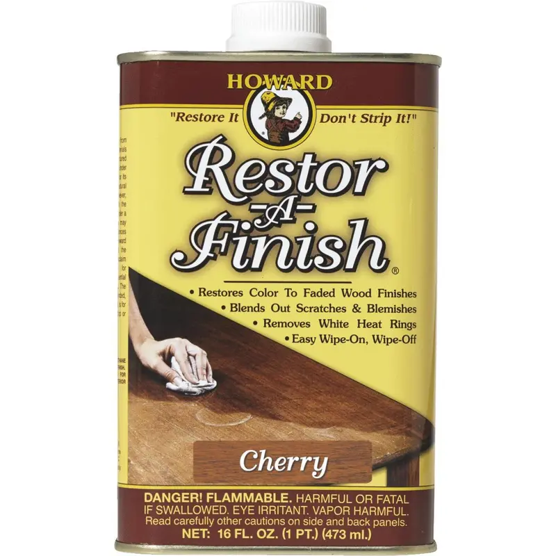 Howard Restor-A-Finish Wood Refinishing Product – Cherry Tone (16 oz)