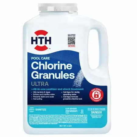 HTH Pool Care Ultra Chlorine Granules – 5 lb Bulk Pack