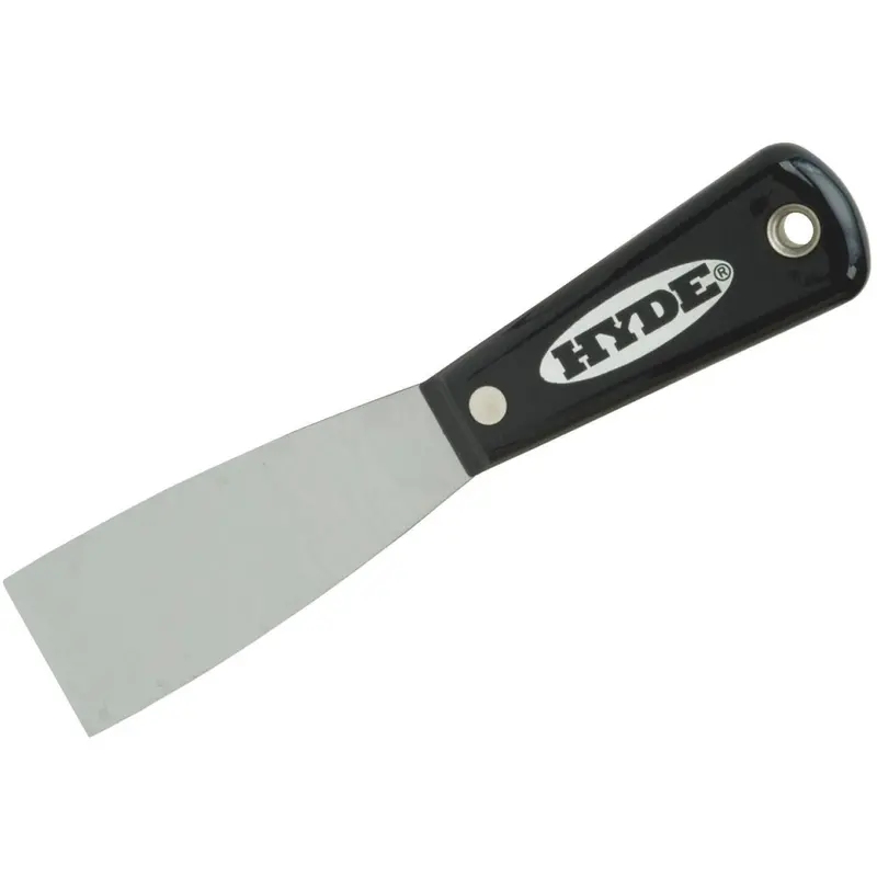 Hyde Professional Flex Putty Knife — 1-1/2″ Black & Silver Blade