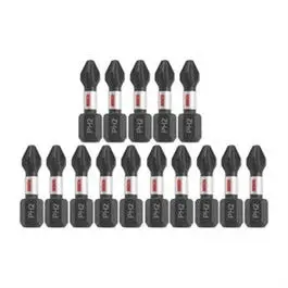 Impact-Tough #2 Phillips Insert Bit – 1-Inch, 15-Pack
