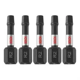 Impact-Tough #2 Square Insert Bit – 1-Inch, 5-Pack