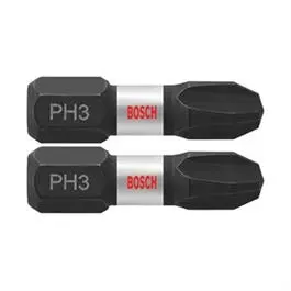 Impact-Tough #3 Phillips Insert Bit – 1-Inch, 2-Pack