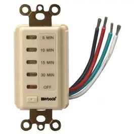 In-Wall 30-Minute Digital Countdown Timer – Almond Finish, Switch-Mounted Appliance Control