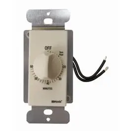 In-Wall 60-Minute Appliance Timer Switch – Almond-Finish Hardwired Countdown Control