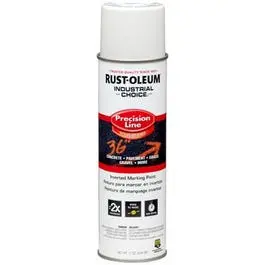 Industrial Choice Precision White Line Marking Spray – 17-Ounce, Inverted Can