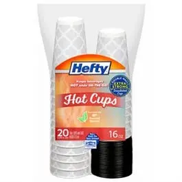Insulated Hot Beverage Cups – 16-Ounce, 20-Count Pack