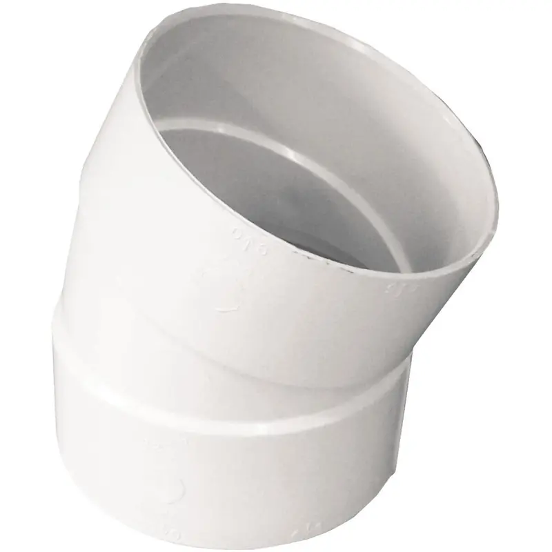 IPEX Canplas SDR 35 4″ PVC 22.5° Elbow (1/16 Bend) for Sewer Lines