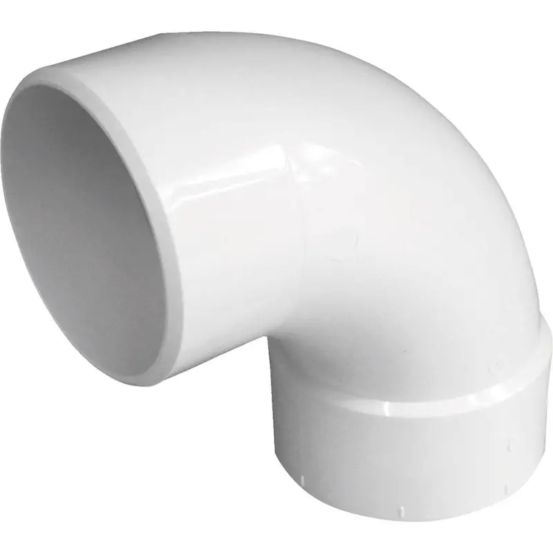 IPEX Canplas SDR 35 4″ PVC 90° Street Elbow (1/4 Bend) for Drain Systems