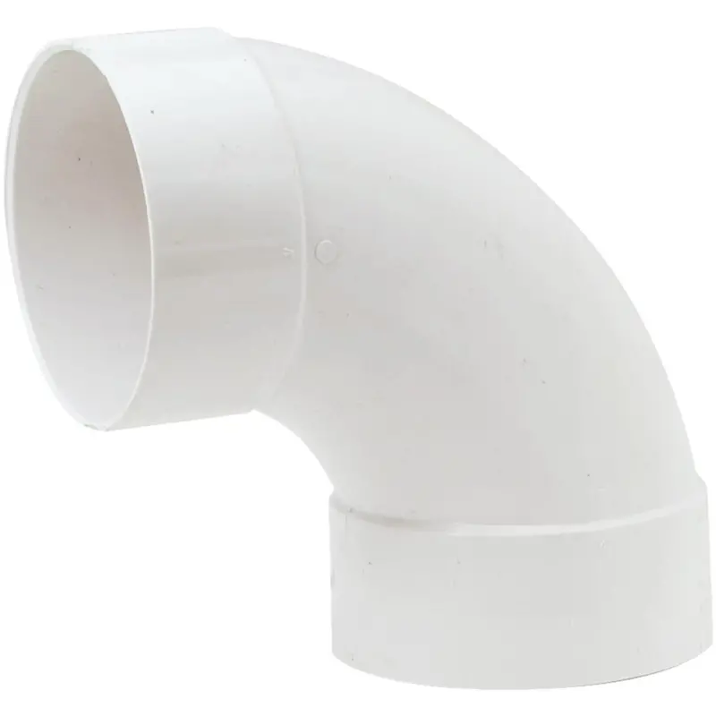 IPEX Canplas SDR 35 PVC Sanitary Elbow – 4-Inch, 90° (¼ Bend) for Drain & Sewer Lines