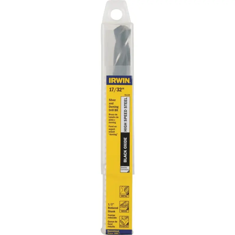 Irwin 17/32″ Black Oxide Deming Drill Bit – Precision-Machined for Consistent Performance