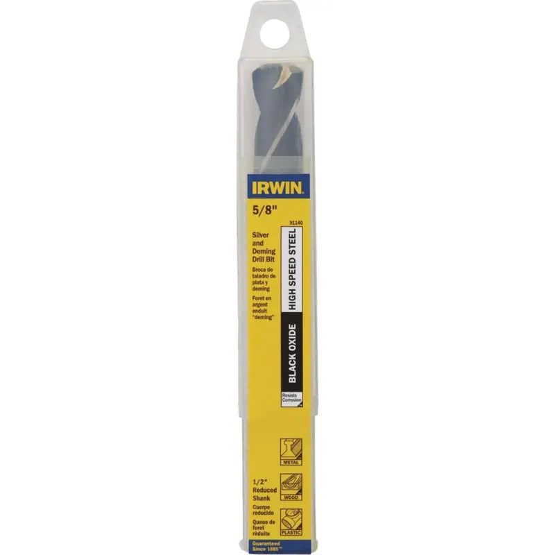 Irwin 5/8″ Black Oxide Deming Drill Bit – General Purpose Twist Drill