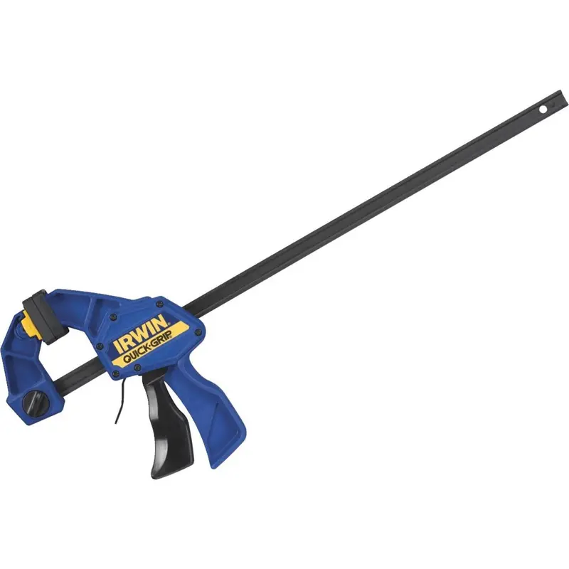 Irwin Quick-Grip One-Hand Bar Clamp – 18-Inch Reach, 3-1/4-Inch Jaw Width
