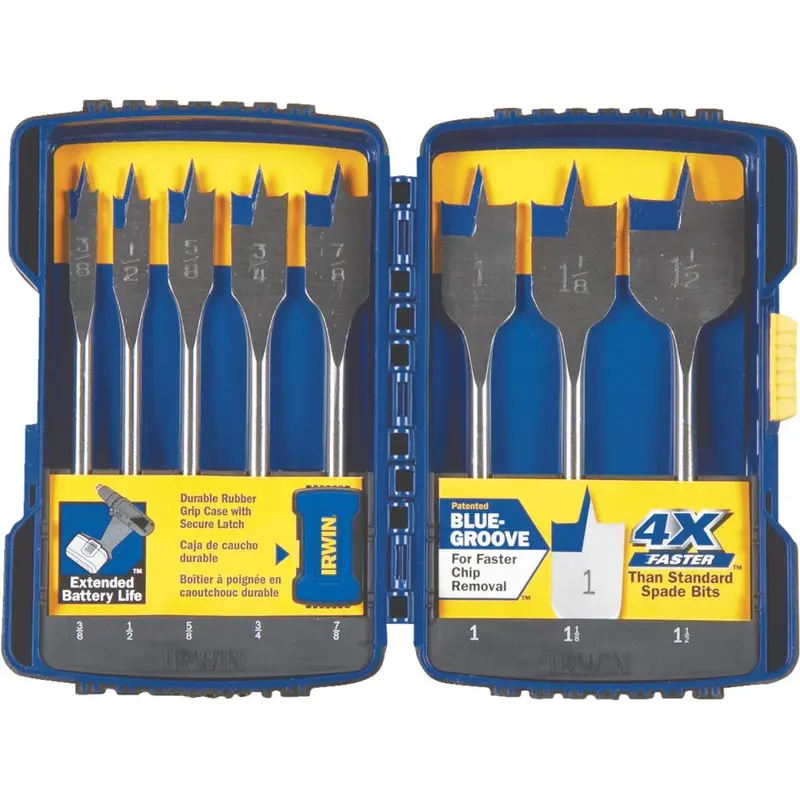 Irwin Speedbor 8-Piece Spade Bit Collection