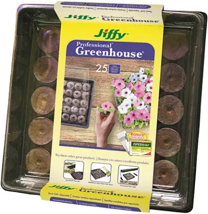 Jiffy 25-Cell Seed Starting Tray with SuperThrive Growth Solution