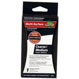 Jumbo Coarse/Medium Sanding Sponge – 36/60 Grit, 3″ x 5″
