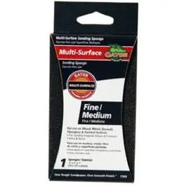 Jumbo Fine/Medium Sanding Sponge – 100/60 Grit, 3″ x 5″