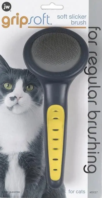 JW Pet Gripsoft Slicker Brush for Gentle, Tangle-Free Cat Grooming