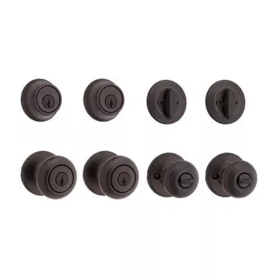 Kwikset Cove Project Pack – SmartKey Knobs & Single-Cylinder Deadbolts