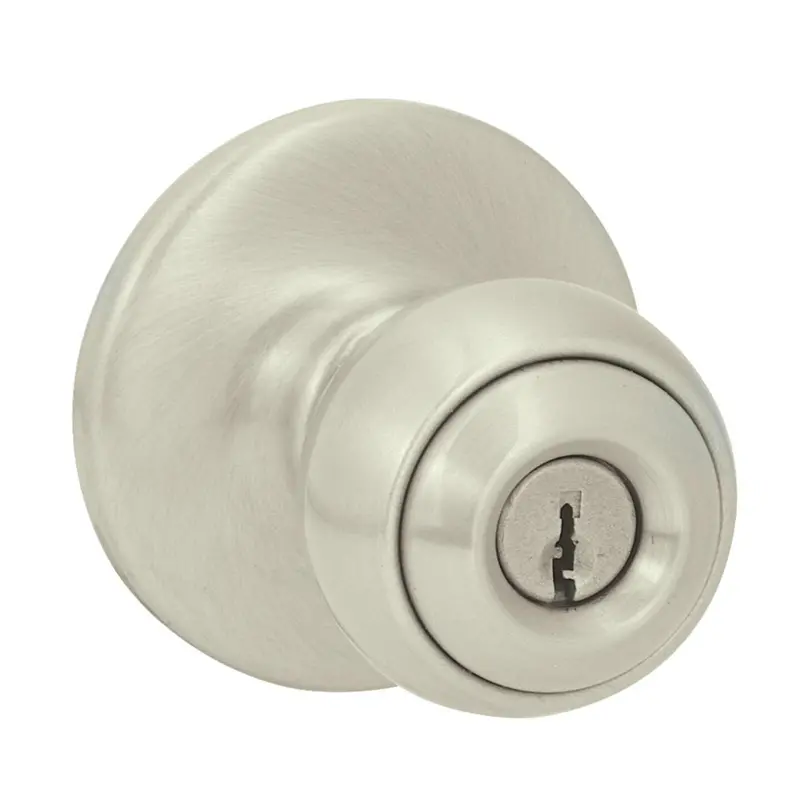 Kwikset Polo Entry Door Knob – Satin Nickel Finish
