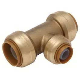 Lead-Free Reducing Tee – 3/4″ x 3/4″ x 1/2″ Copper/PEX Fitting