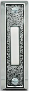 LED-Illuminated Wired Push Button – Nickel/Sliver Finish
