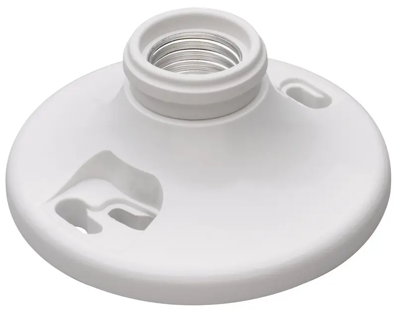 Legrand Pass & Seymour Phenolic Lampholder – 4-Terminal, 250V, Medium Base, White