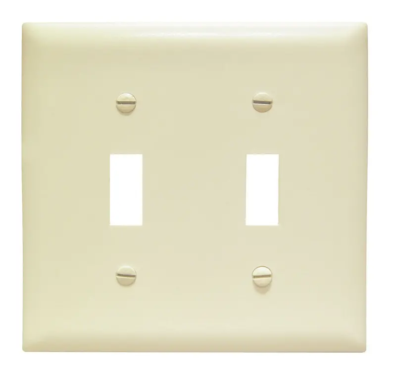 Legrand Pass & Seymour TradeMaster® Jumbo Nylon Wall Plate – 2-Gang, Dual Toggle Openings
